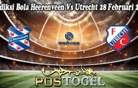 Prediksi Bola Heerenveen Vs Utrecht 28 Februari 2022